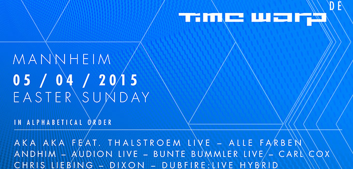 5 Aprile ’15: Time Warp Mannheim