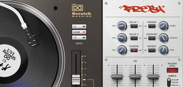 Scratchare utilizzando UVI Scratch Machine