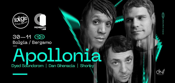 Gli Apollonia sabato 30 novembre ’19 fanno ballare il Bolgia