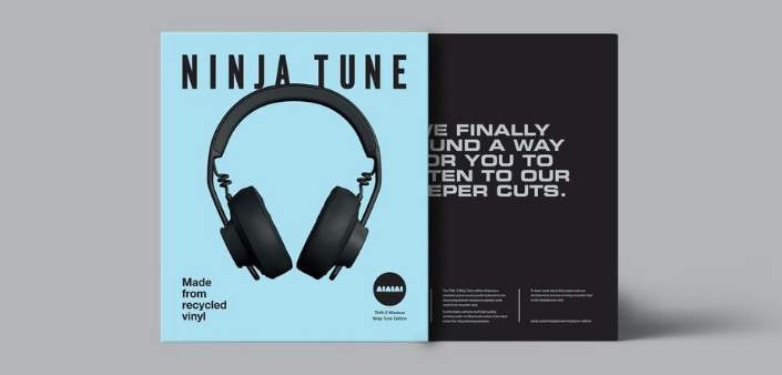 AIAIAI e Ninja Tune presentano le cuffie realizzate con il vinile riciclato