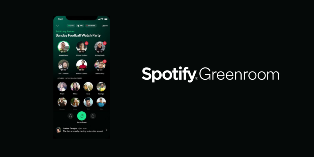 Nasce Greenroom, il Clubhouse di Spotify, ecco tutto quello che devi sapere