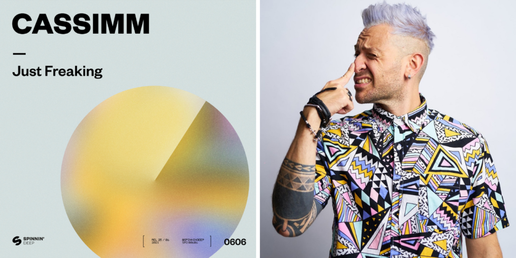 Ecco perché devi avere nella Tua playlist la nuova di CASSIMM Copertina di un disco, ragazzo con capelli tinti e camicia con fantasia