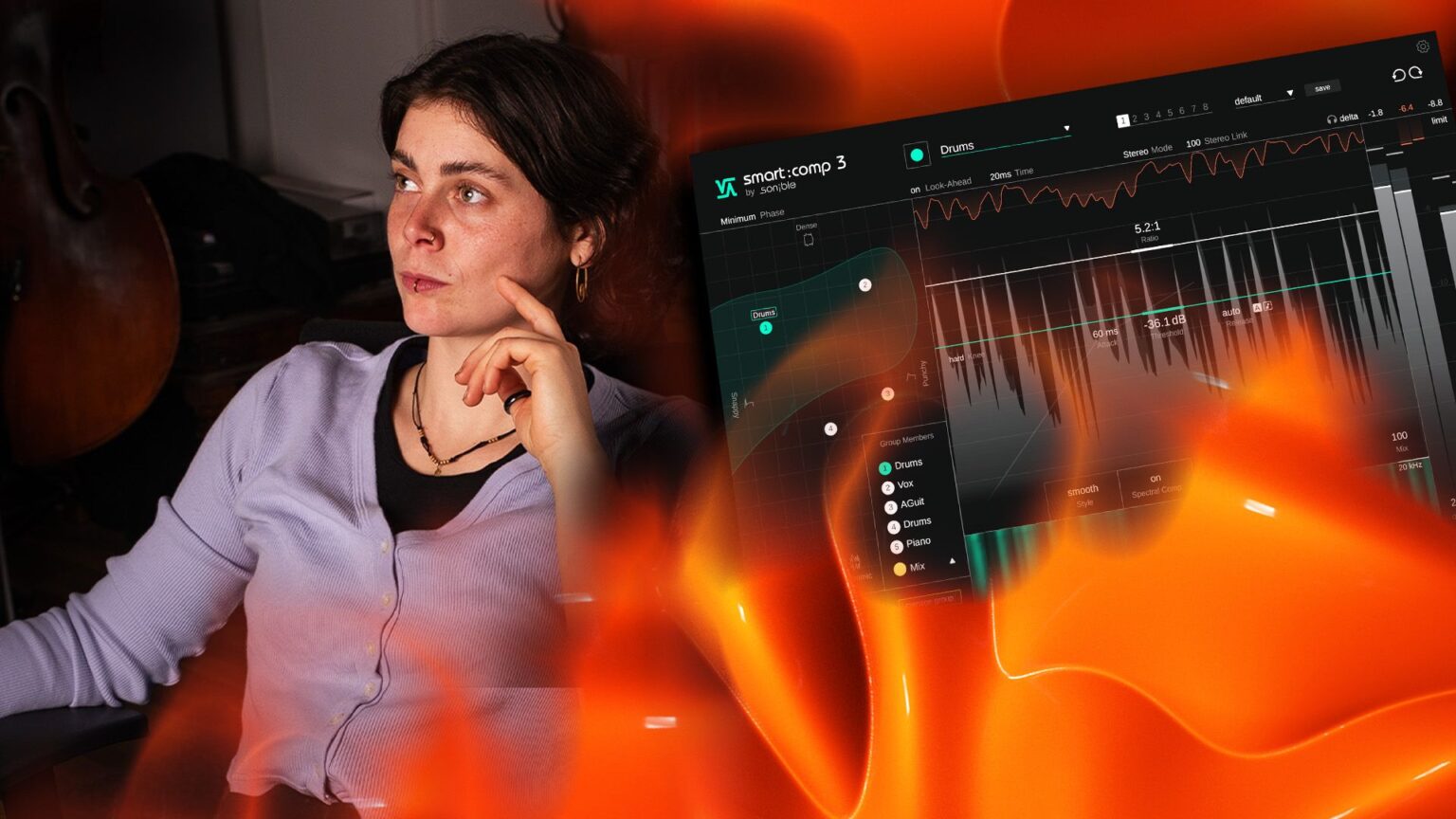 Sonible smart:comp 3, il compressore intelligente con controllo semantico