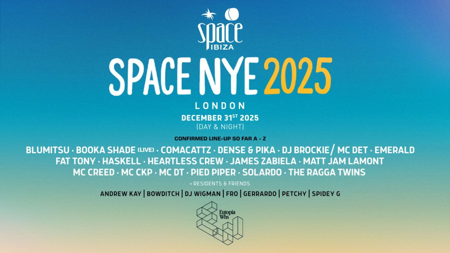 Lo Space Ibiza torna a Londra per Capodanno
