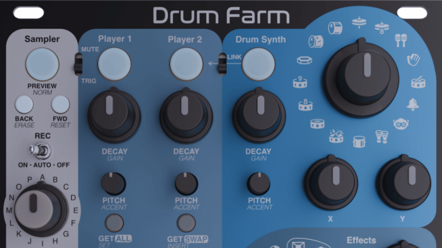 Knobula Drum Farm: il Modulo Eurorack che Unisce Sintesi, Sampling ed Effetti in un Unico Strumento