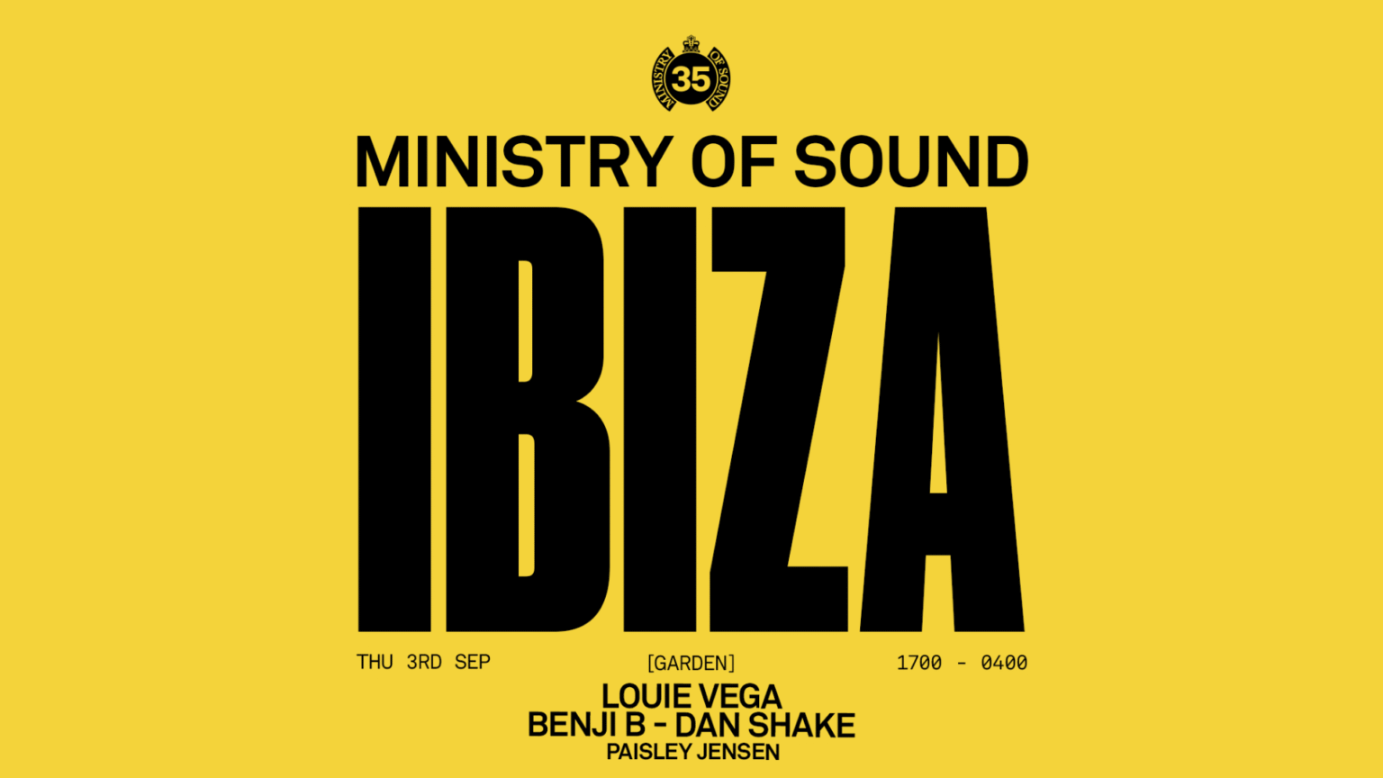 Il Ministry of Sound Torna a Ibiza dopo 10 Anni: il 35° Anniversario Approda al 528