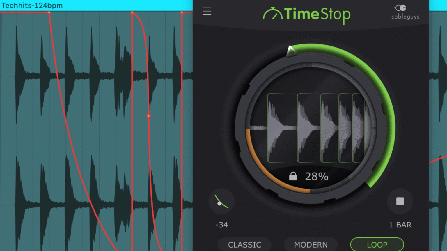 Cableguys TimeStop: crea tape-stop su misura, direttamente nella DAW